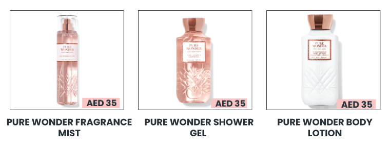 Bath and Body Works bodycare
