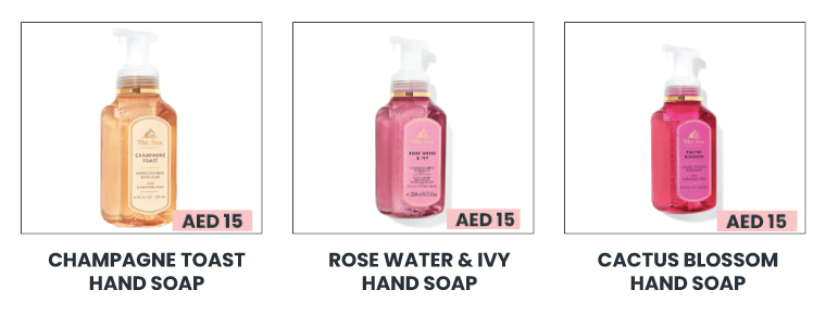Bath and Body Works handsoaps