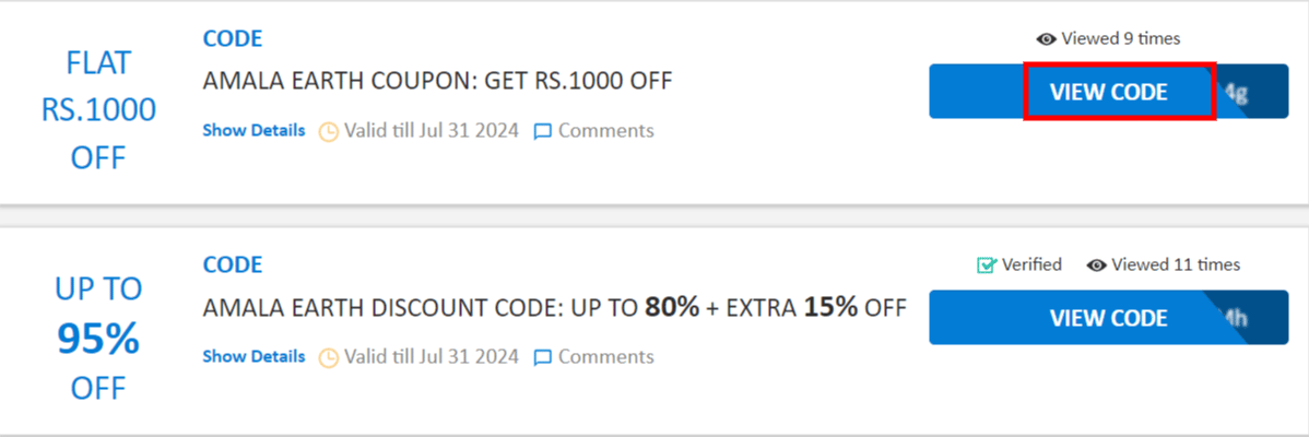 Amala Earth coupon codes