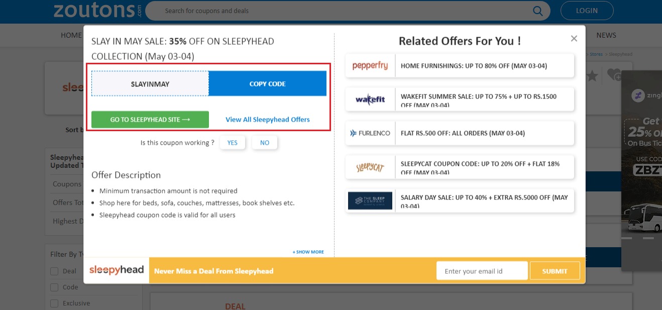 Sleepyhead Coupon Codes & Coupon Codes Get Up To 45 Off July 2024