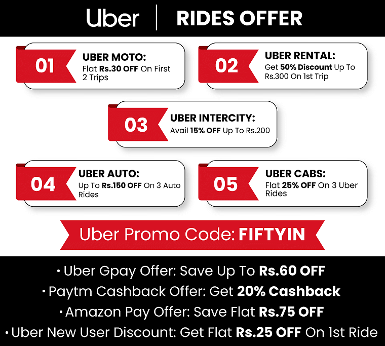 Uber Promo Codes Offers Free Rides & February | 2024 Off Offers 50% 